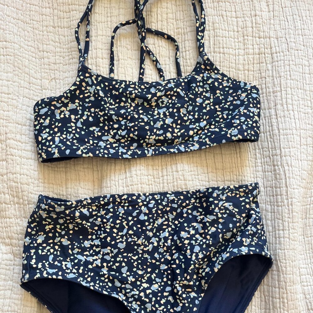 Athleta girl 2-piece swimsuit reversable